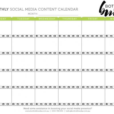 Social Media Planning Template